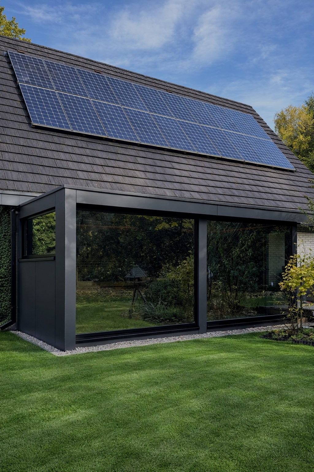 Gartensauna nach Maß im Garten